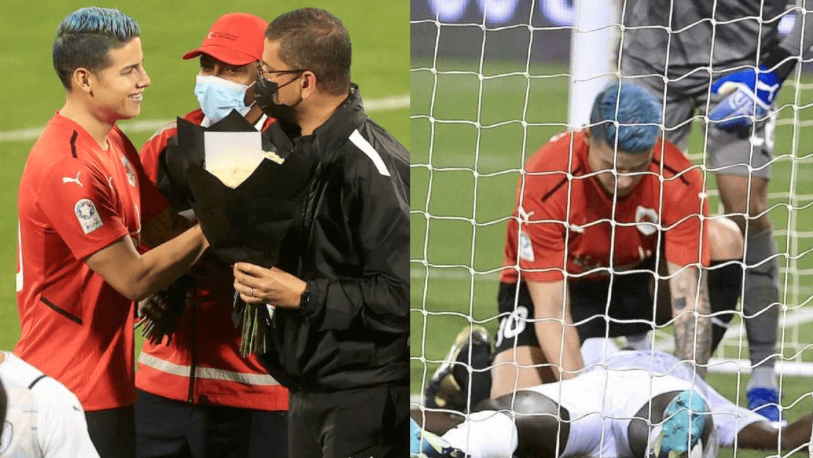 James Rodríguez es el héroe que ayudó a salvar la vida de un rival infartado en la cancha