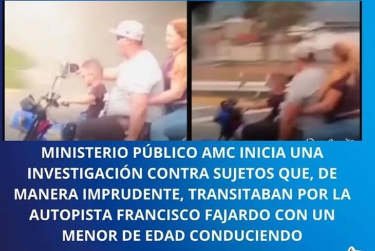 Fiscalía investiga el caso del niño que hizo viral por MANEJAR UNA MOTO en la autopista Francisco Fajardo (+Video)